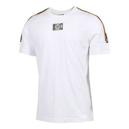 PUMA 90s Retro Tape Tee - White/Yellow/Black - 579516-02