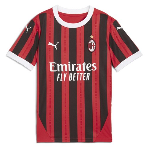 PUMA AC Milan 24-25 Home Soccer Jersey Shirt - Red/Black - 774984-01