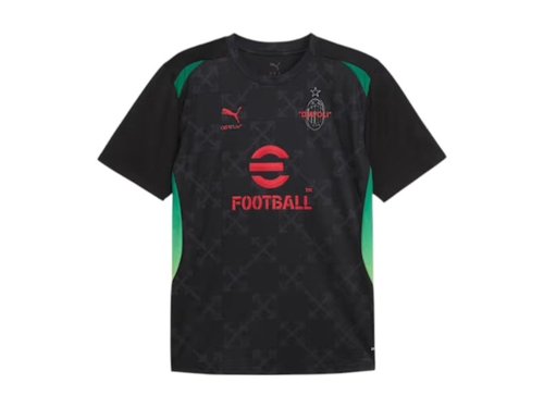 PUMA AC MILAN x OFFWHITE Jersey - Black/For All Time Red