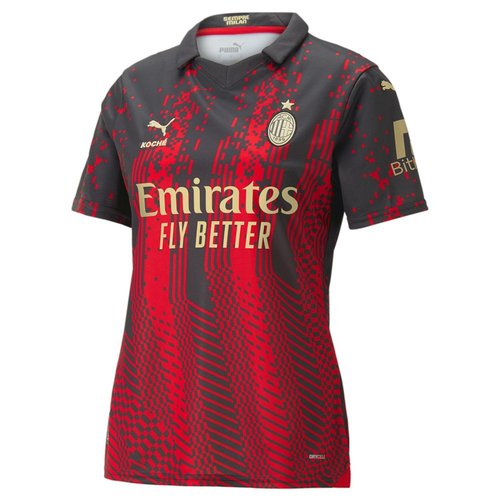 PUMA AC Milan X Koche Collared Short Sleeve Replica Jersey - Black/Red - 773363-01