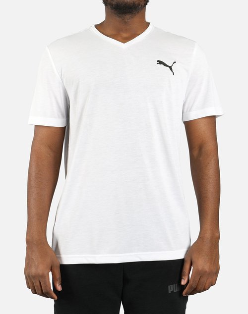 PUMA ACTIVE V-NECK TEE - White - 839120-22