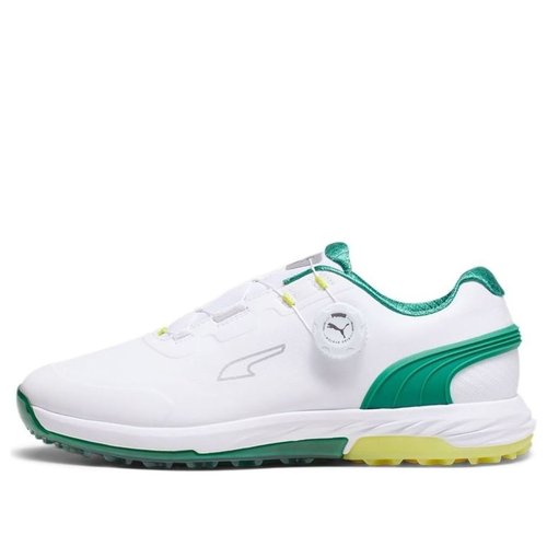 PUMA Alphacat Nitro Disc Golf - Puma White/Archive Green/Yellow Burst - 378920-01