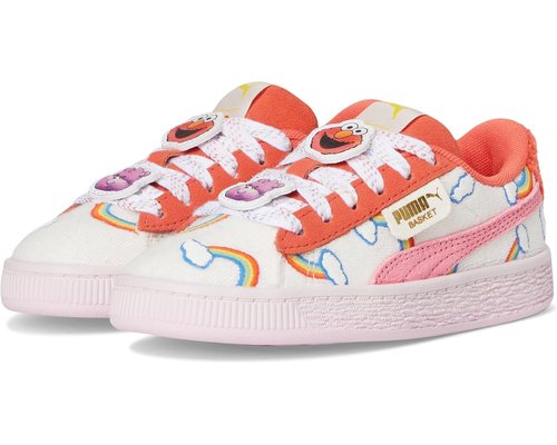 Care Bears x Seasme Street x PUMA Basket - Frosted Ivory/Red Glamour/Pearl Pink - 406903-01