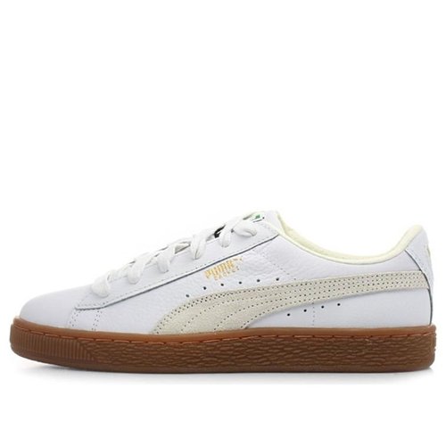 PUMA Basket Classic Rubber Retro Low Top Casual Skate - White - 365078-01