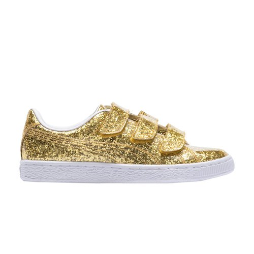 PUMA Basket Strap Glitter - Gold - 364070-02