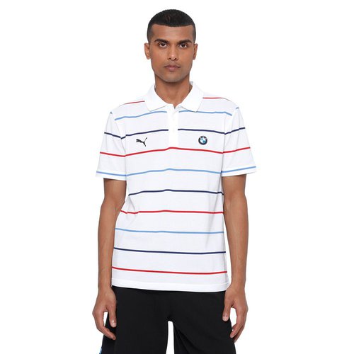 PUMA BMW Motorsport Striped Polo 596100 02 - White - 596100-02