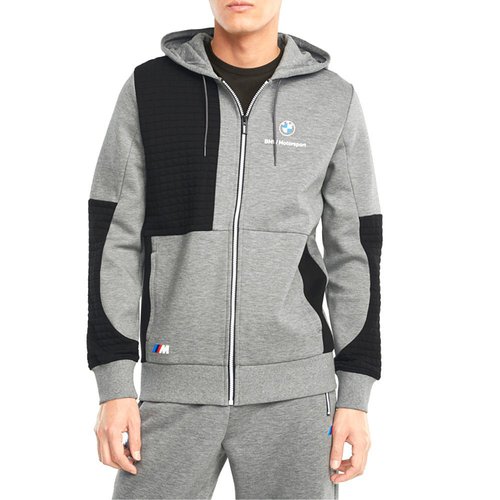 PUMA BMW Motorsport Full-Zip Hoodie 531187 03 - Grey - 531187-03