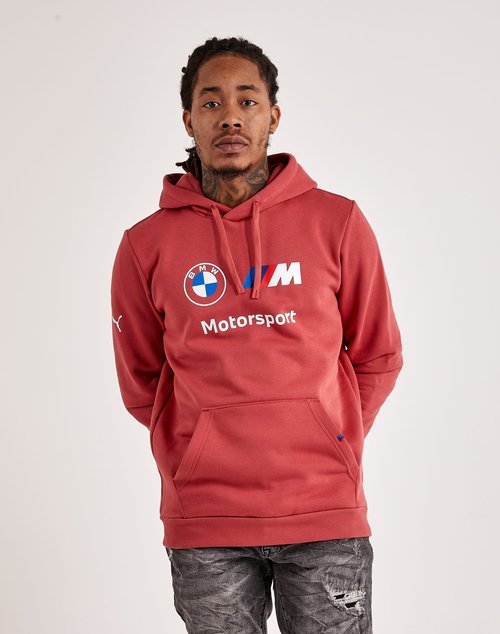 PUMA BMW MOTORSPORT ESSENTIAL HOODIE FLEECE - Red - 621301-10