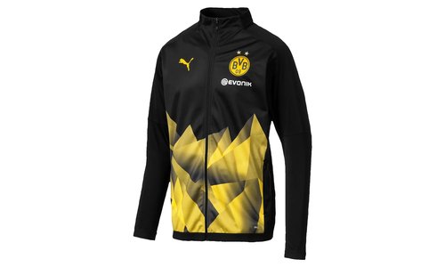 PUMA BVB BORUSSIA DORTMUND INT'L STADIUM JACKET WITH EVONIK - Yellow - 755761-02