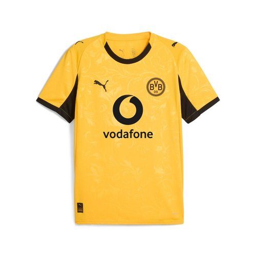 PUMA BVB Cup Crew Neck Short Sleeve Soccer Jersey Replica - Yellow - 780112-03