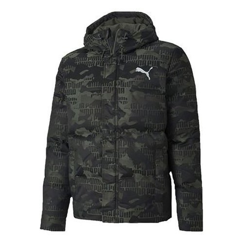 PUMA Camo Down Jacket - Green/White - 585532-64