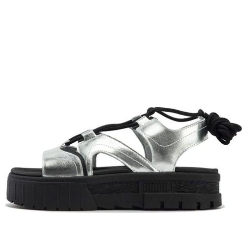 PUMA Cilia Wedge Sandals - Silver/Black - 399502-01