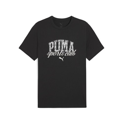 PUMA Class Graphic Crew Neck Short Sleeve T-Shirt - Black - 684643-01