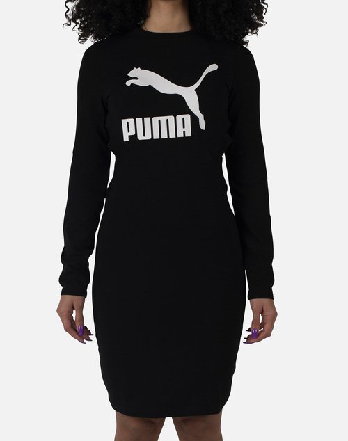 PUMA CLASSICS LOGO TIGHT DRESS - Black - 578057-01