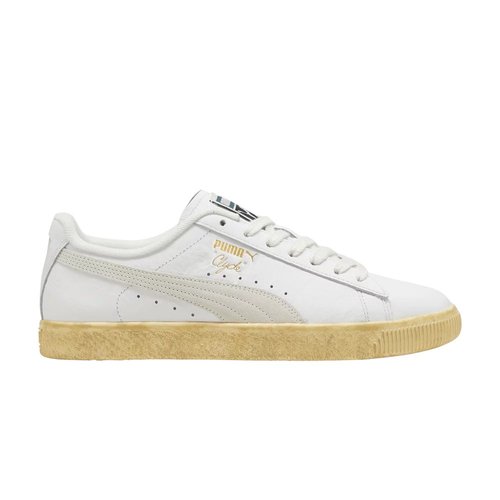 PUMA Clyde - Puma White-Light Straw-Warm White - 394687-04