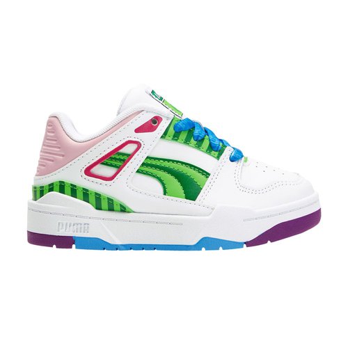 Cocomelon x PUMA Slipstream - White/Green - 393745-01
