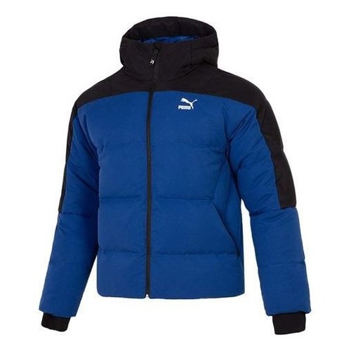 PUMA Colorblock Padded Down Jacket - Blue/Black - 537685-16