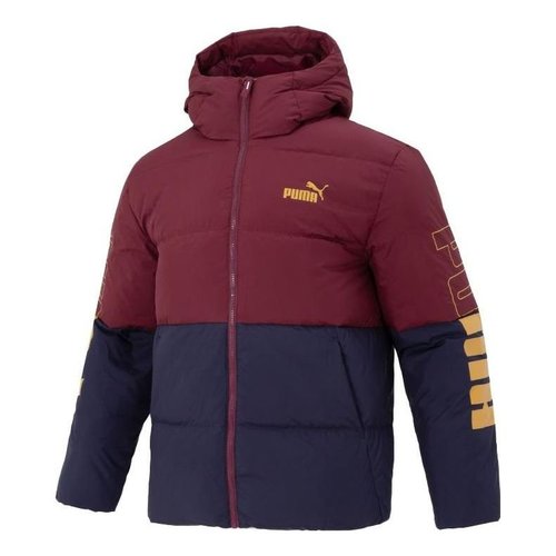 PUMA Colorblock Puffer Jacket - Red - 678720-22