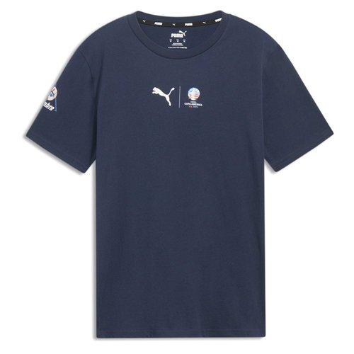 PUMA Conmebol Copa USA Graphic Crew Neck Short Sleeve T-Shirt - Blue - 763915-01