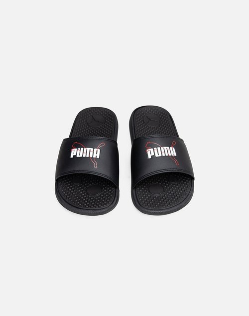 PUMA Cool Cat Logo Slides - Black - 381795-01