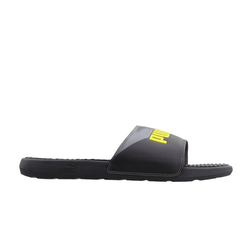 PUMA Cool Cat Sport Slide - Black/Grey/Blaze Yellow - 371052-01