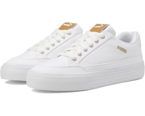 PUMA Court Classic Vulc First Class Lace up casual 'Puma White/Puma ...