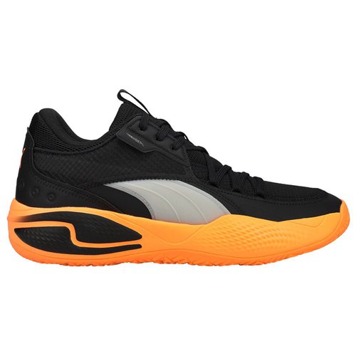 Puma Court Rider Basketball Black and Neon Citrus Orange Athletic Running Shoes PUMA Court Rider 2.0  main image 4