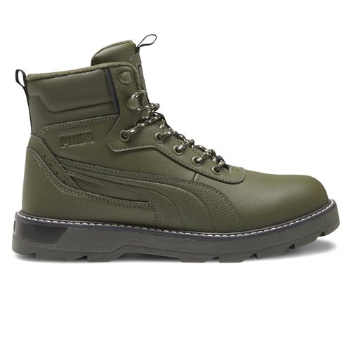 PUMA Desierto V3 Round Toe Lace Up Boots - Green - 392626-02