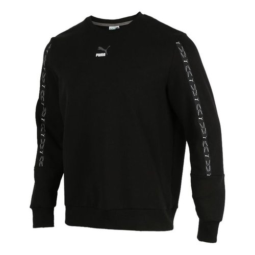 PUMA Elevate Crew Neck Long Sleeve Sweater - Black - 531072-01