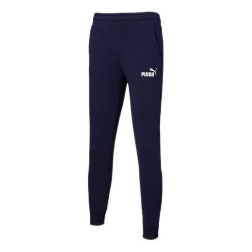 PUMA Essential Logo Fleece Pants 851753 06 - Navy - 851753-06