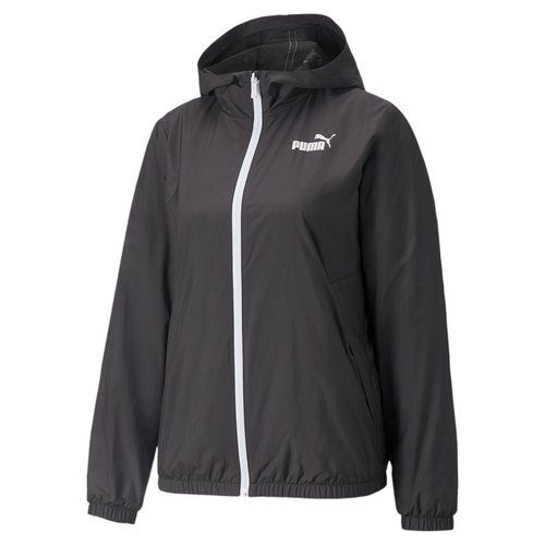 PUMA Essential Solid Windbreaker Jacket - Black/White - 847494-01