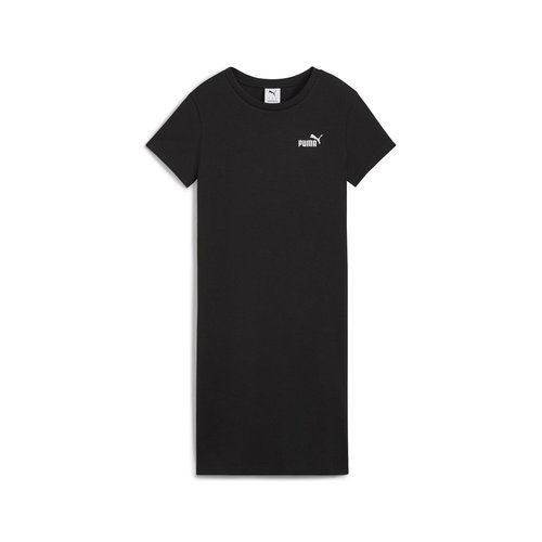 PUMA Essentials Small Logo Slim Short Sleeve T-Shirt Dress - Black - 684974-01