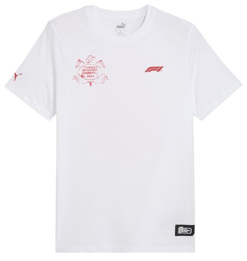 PUMA F1 USA Austin T-Shirt - Multi/White - 628315-02