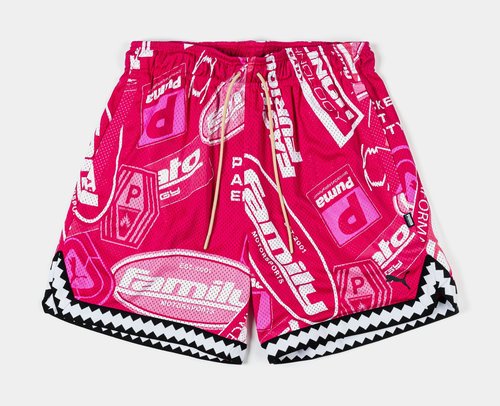 PUMA Fast & Furious Mesh Reversable 6" Shorts - Pink/White - 637902-02
