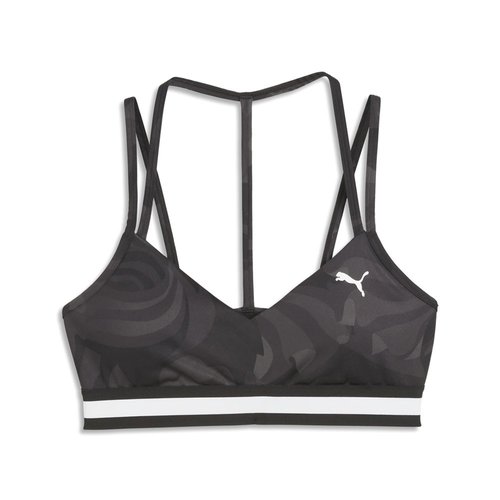 PUMA Floral Ribbon Low-Support Bra - Black - 527494-01