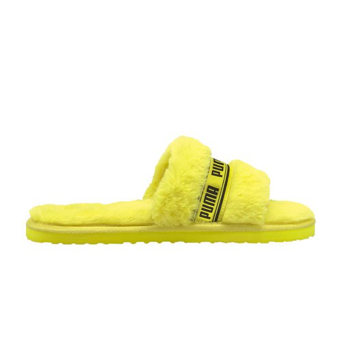 PUMA Fluff Slide - Fluo Yellow/Black - 384937-04