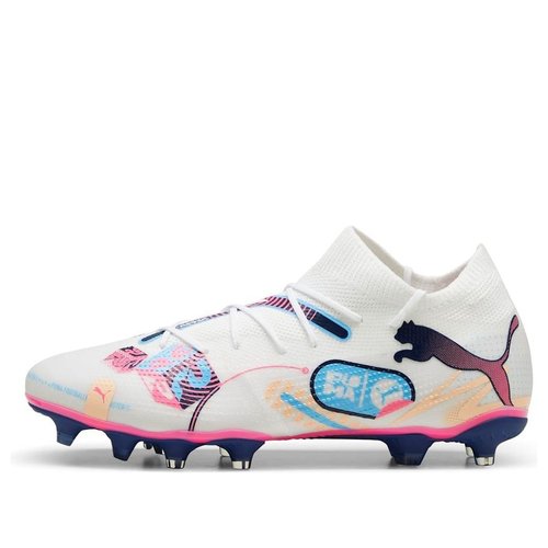 PUMA Future 7 Match FG/AG Volume Up Pack - Puma White/Luminous Blue/Poison Pink - 108074-01