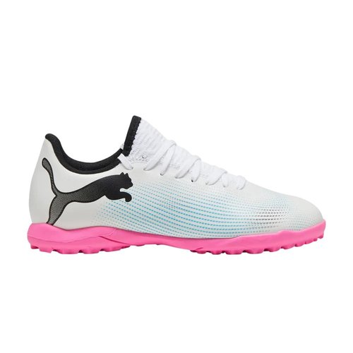 PUMA Future Play 7 TF Big - PUMA White/PUMA Black/Poison Pink - 107737-01