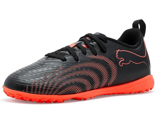 PUMA Future Play Turf Training Little Kid/Big Kid - Black/Glowing Red/Strong Gray - 108929-02