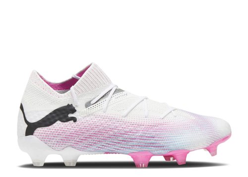 PUMA Future Ultimate 7 FG AG - White/Black/Poison Pink - 107701-01