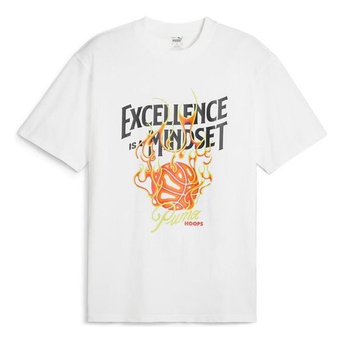 PUMA Hoops Excellence Basketball T-shirt - White - 624754-01