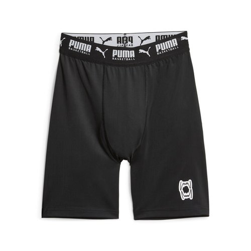 PUMA Hoops Team Basketball Shorts - Black/White - 676633-01