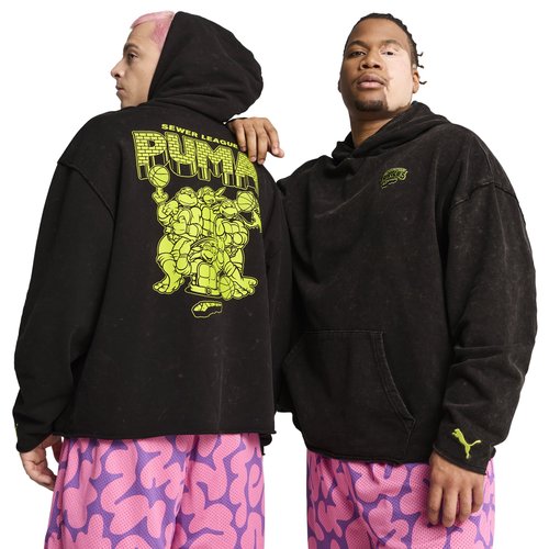 PUMA HOOPS X TMNT HOODIE - Black/Green - 630927-01