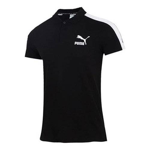PUMA Iconic T7 Polo Shirt - Black/White - 532290-01