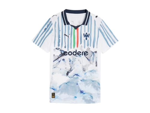 PUMA KidSuper C.F. Monterrey Replica Jersey - White/Deep Navy Blue - 781089-12