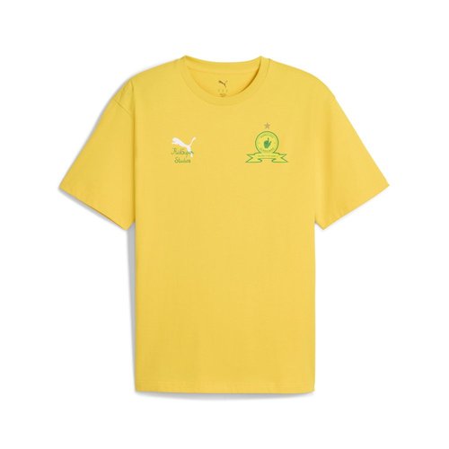PUMA X KIDSUPER Mamelodi Sundowns Graphic Crew Neck Short Sleeve T-Shirt - Yellow - 782724-22