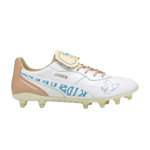 KidSuper Studios x PUMA King FG - White/Yellow/Misty Rose - 106457-01