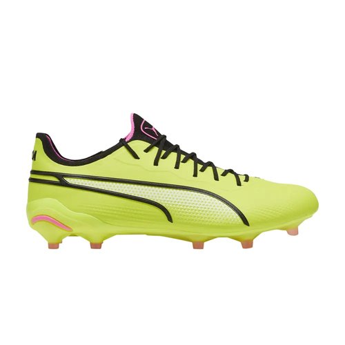 PUMA King Ultimate FG AG - Electric Lime/Black/Poison Pink - 107563-06