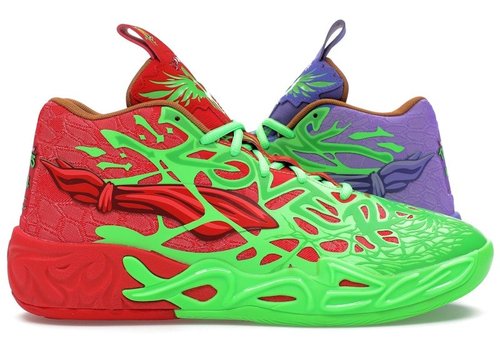 PUMA Teenage Mutant Ninja Turtles x MB.04 | Green | Size 4.5 - Fluro Green Pes/Puma Red/Dark Amethyst - 312055-01
