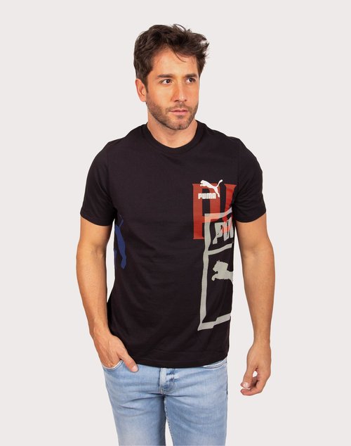 PUMA Large Logo Tee - Black - 538187-01